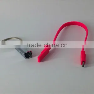 Zinc Key Ring USB 2.0 Male to Micro USB Male Data Charging Cable thumbnail-4