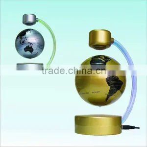 Magnetic Floating Globe With LED Light thumbnail-1