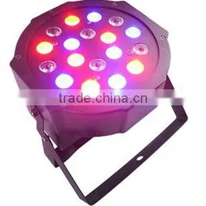 Hot Sale Pro DMX 512 18pcs 1W LED Par Light With RGBW 4in1 for Wedding thumbnail-2