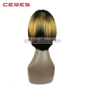 Wholesale Natural Look Premium Bob Wig 2T Blonde Ombre Wig for Black Women thumbnail-4