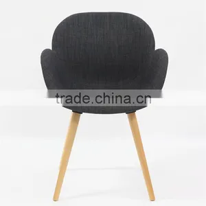 Promotional Colorful Fabric Seat Solid Wood Chair Frame in Dining Chairs thumbnail-2