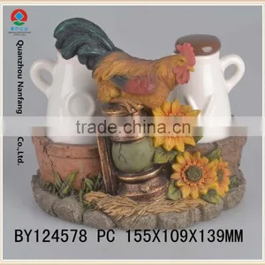 Country Style Oil & Vinegar Holder Polyresin Kitchen Set thumbnail-1