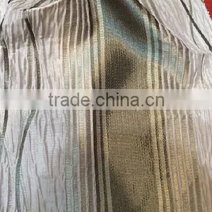 New Arrival 100% Polyester Stripe Design Jacquard Curtain thumbnail-1