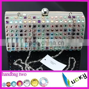 Top Quality Crystal Bags 100% Handmade Pearl Beaded Luxurious Party Bags Various Ladies Evening Handbag thumbnail-2