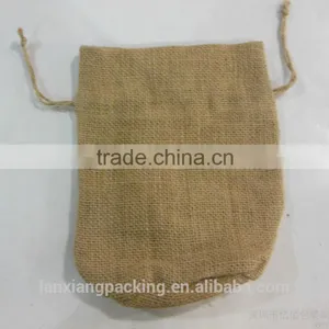 Custom Double Pull Jute Jewelry Pouch thumbnail-3