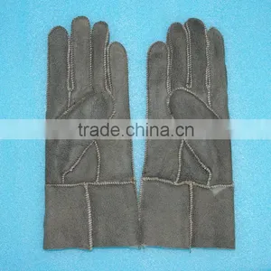 Whole Lamb Leather Gloves Made by Machine,KZ140036 thumbnail-2