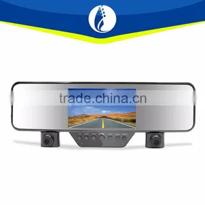 Both Inside Outside G-sensor Dual Camera Recording 1080P Car DVR Bluetooth Rearview Mirror Camera thumbnail-2