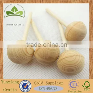 Natural Wooden Ball With Beautiful Wood Grain for Aromatherapy Diffuser thumbnail-2