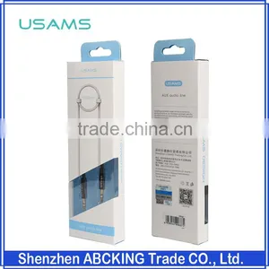 USAMS 3.5mm AUX Audio Cable For Smart Phone Headset thumbnail-1