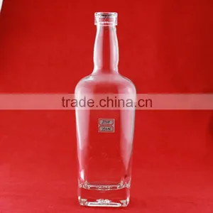 Popularity Cheap Printing Triangle Shape Bottles Vodka Liquor Frosted Bottle Super Flint Spirit Bottles thumbnail-5