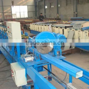Aluminium Metal Square Orifice Downspout Roll Forming Machine With 380V 50HZ thumbnail-1