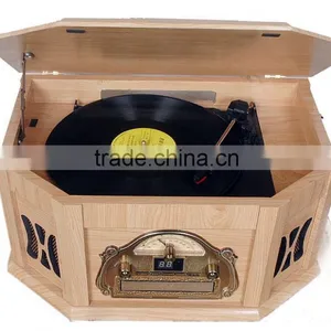 Rain Lane Antique Multi Function Variable Speed Turntable Vinyl Record Player thumbnail-6