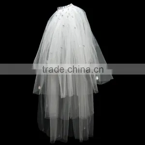 Bridal Veils Wholesale Wedding Accessories Bridal Veils 100% Polyester Bridal Veils thumbnail-1
