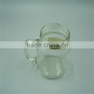 570ml Clear Heritage Beer Glass Cups/ Coffee Cups/ Tea Cups for Pub & Hotel With Metal Caps thumbnail-3
