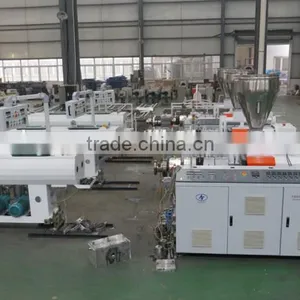 16 - 110 mm PVC Double Station Pipe Production Line With German Technology thumbnail-1