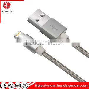 HUNDA Factory High Quality 3.3ft MFI Certified USB Charging Cable - Gray thumbnail-1
