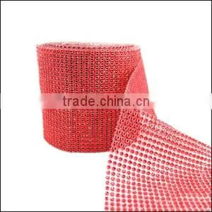 Wedding Decorative 10yards Acrylic Diamond Mesh Wraps Roll ,sparkle Rhinestone Ribbon thumbnail-1