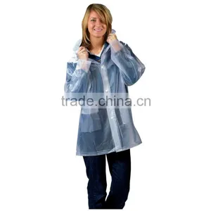Oem Factory 100% Transparent Cheap Pvc Raincoat For Worker - Buy Pvc Raincoat,Fashionable Rain Poncho,Clear Rain Poncho thumbnail-1