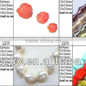 Professional Custom and Wholesale Various Colors and Various Shapes South Sea Shell Pearl Necklace DIY Beads(shape Card) thumbnail-3