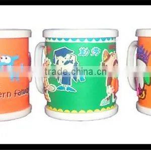 Top Fashion Colorful Tumbler Plastic Office Auto Cup thumbnail-1