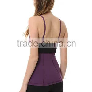 Ladies's Yoga Wear Slim Fit Sexy Jersey Women Fashion Lounge Tank thumbnail-1