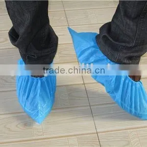 Disposable Plastic Medical CPE Shoe Covers thumbnail-1