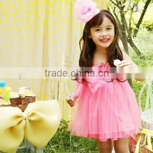 Candy Color Baby Girl Summer Dress Knee Length Baby Girl Summer Dress thumbnail-3