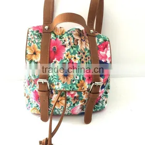 Wholesale Fashion Canvas Student Mini Backpack thumbnail-1