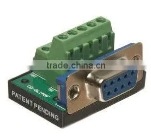 DB9 Female Terminal Block Panel Mount Connector thumbnail-1