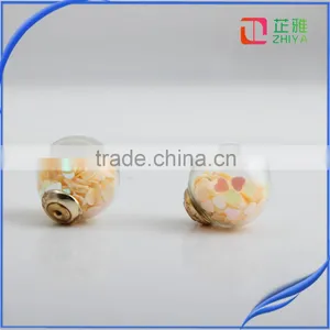 Aros Double Pearl Rhinestone Crystal Earrings for Women Crystal Gold Stud Earrings Jewelry Accessary thumbnail-6