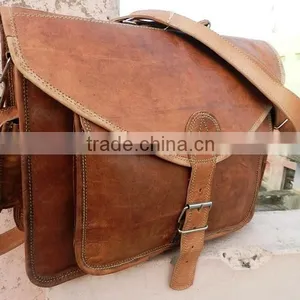 Real Leather Embroidred Cross Body Messenger Bag/pure Leather Satchel Bag thumbnail-1