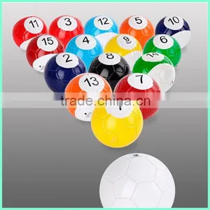 Good Quality Machine Stitched Size 5 PVC Snookball/Billiard Soccer Balls thumbnail-6