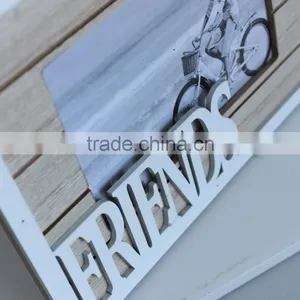 Beaded, Natural and Decorative Wall-hung Type Wooden Photo Frame thumbnail-3