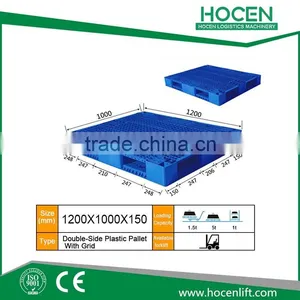 Euro Standard Heavy Duty Recycled Storage Used Plastic Pallet for Sale thumbnail-5