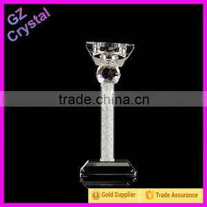 Popular European Wholesale Tall Crystal Glass Candle Holders thumbnail-2