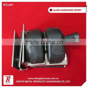 304 Stainless Steel Mirror Glass Latch Frameless thumbnail-3