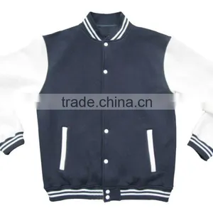 Baseball Jacket Varsity Baseball Cotton Jacket Letterman Jacket thumbnail-1