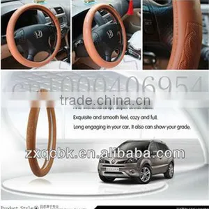 Car Accessories Advanced PU Leather Steering Wheel Cover thumbnail-1