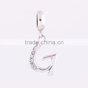 Fashion Silver Jewelry Micro Pave Nisex Letter Jewelry Bracelet Bangles thumbnail-1