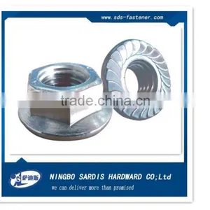 Made In for Automobile Steel Yellow / Zinc Plated/In Black Hex Flange Nut thumbnail-3