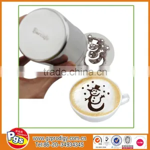 Stainless Steel Coffee Stencil Set, Coffee Stencil Customized Desgin thumbnail-2