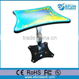 New Design High Top Art Cafe Tables,interactive Color Liquid Unique Bar Table Furniture thumbnail-2
