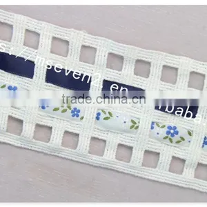 Special Design 7cm Width Combined Wholesale Satin Ribbon With Ladder Trim thumbnail-2