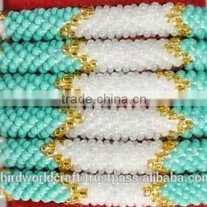 Rollover Glass Bead Bracelets thumbnail-3