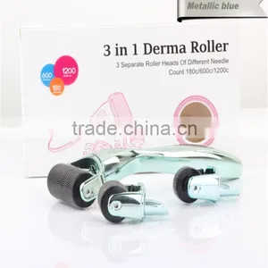 Micro Needle Roller System Micro Needle Roller 600/180/1200 Acne Scar Removal 3 in 1derma Roller for Sale thumbnail-4