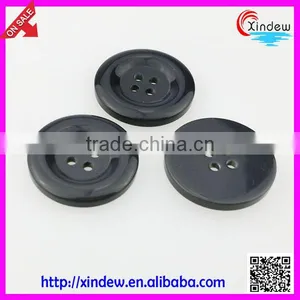 Black Big Size Plastic Button for Women Coat thumbnail-1