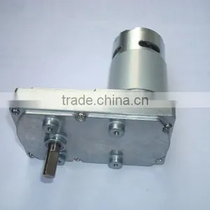 DC Worm Gear Motor With Rectangular Gearbox thumbnail-1