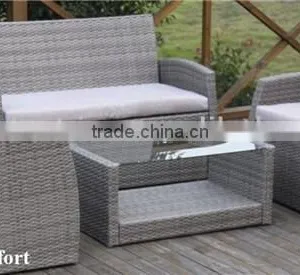 Steel Outdoor Furniture Wicker Sofa Set thumbnail-2