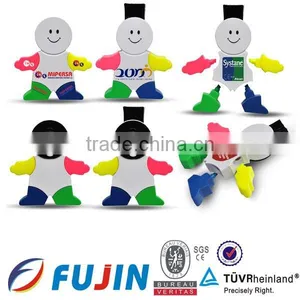 Little Kid Highlighters and Brush/snowman Marker/copic Markers/ Highlighter Stationery Novelty Gift thumbnail-1