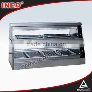 Double Channel Two Layer Fast Food Warming Showcase/Heated Showcase/Hot Display Showcase thumbnail-1